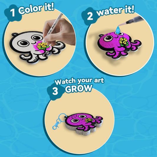 WurLoo 3D Art Kit enables color-to-3D transformation when water is added.