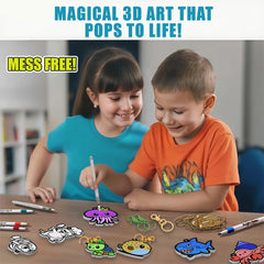 WurLoo foam art looks great as backpack charms or room decor.
