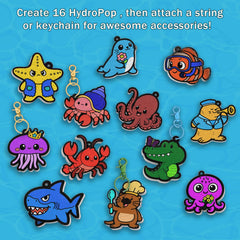 WurLoo six keychains turn puff art into wearable charms.