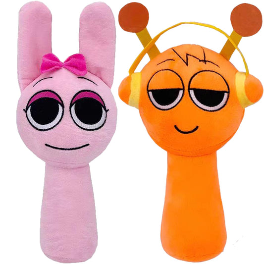 WUSIWUJIU fit for Sprunki 8-inch plush front view, perfect cuddly companion for playtime.