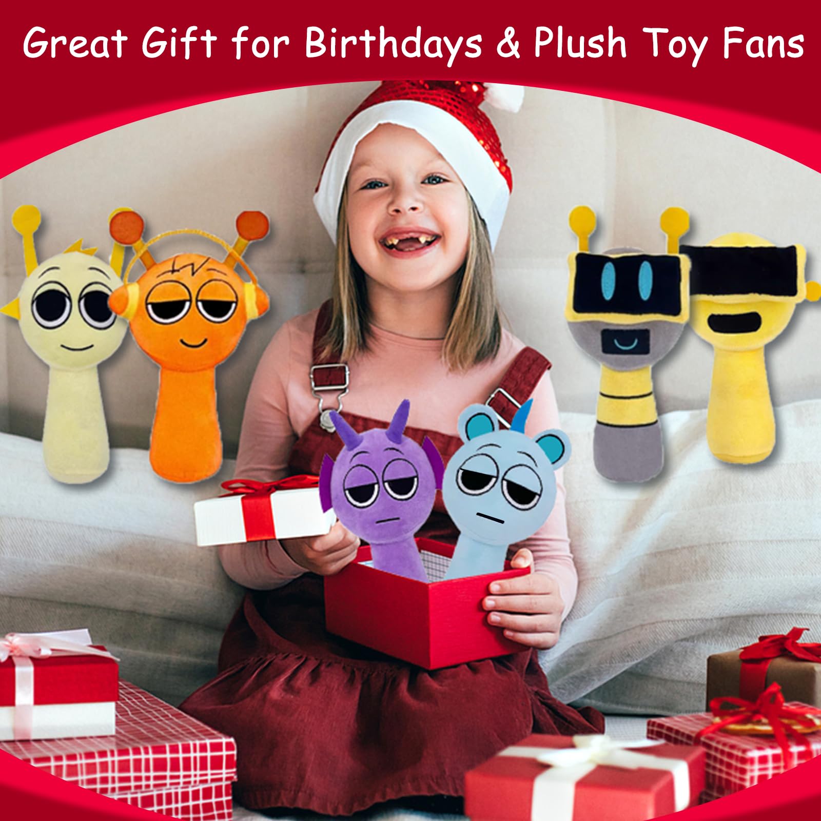 WUSIWUJIU Gift-ready Sprunki plush set for birthdays and celebrations