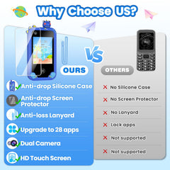Wuszhor Kids Smart Phone offline play with long battery life