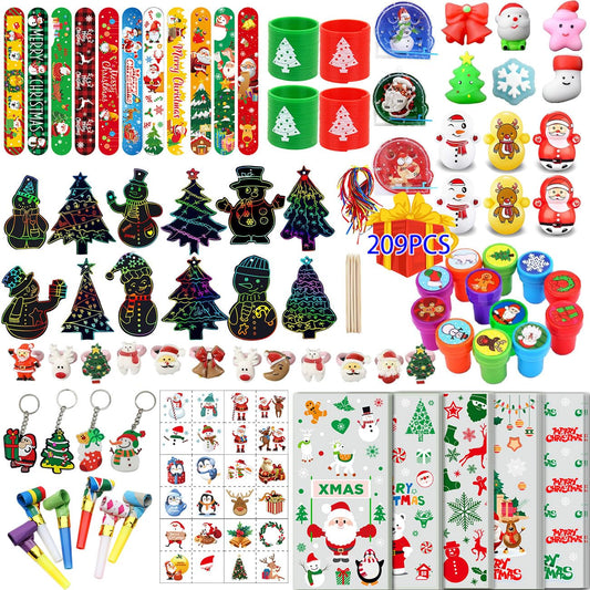 WUYEE 209PCS mazes image: engaging holiday puzzle for kids' stockings.