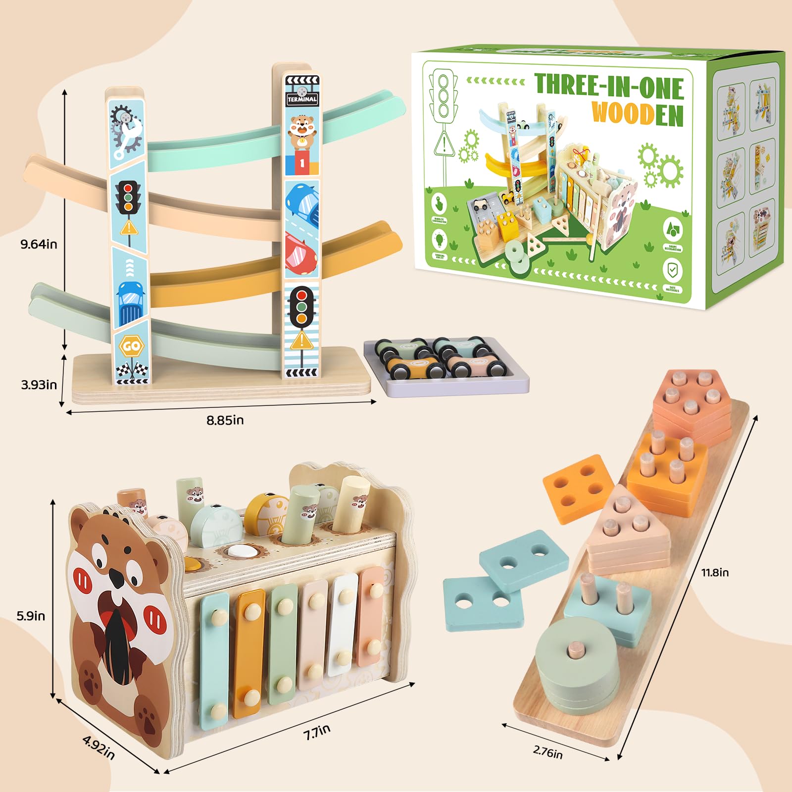 Wuzhineisn gift-ready toddler toy bundle for thoughtful gifting.