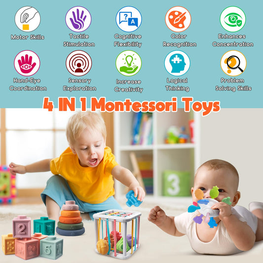 Wuzhineisn building blocks with embossed patterns for tactile learning and early problem solving