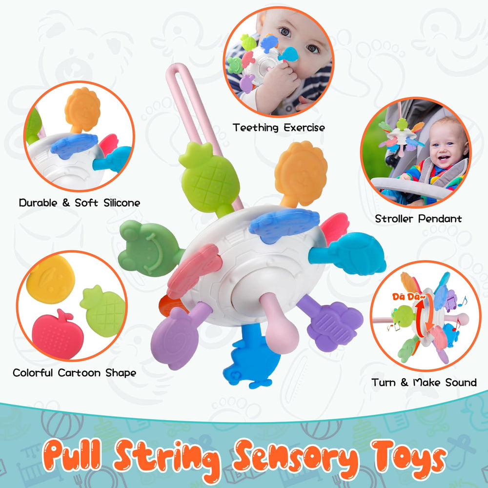 Wuzhineisn stacking rings set encourages grip, visual tracking, and number recognition