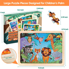 Wuzhineisn puzzle collection 4-pack – versatile set for home, travel, or classroom use.