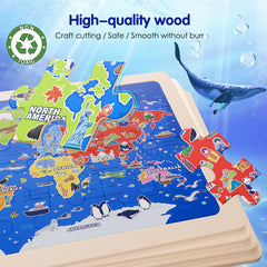 Wuzhineisn USA Map puzzle highlighting states for early geography learning