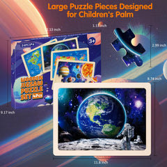 Wuzhineisn Wooden puzzles box organizing four packs for easy storage