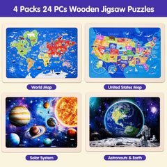 Wuzhineisn World Map puzzle set supporting memory and problem solving