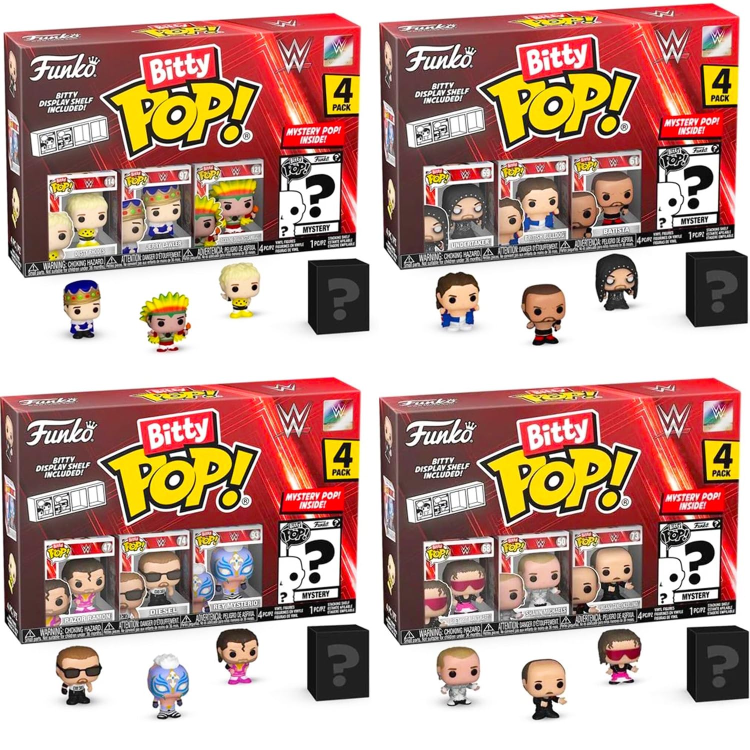 WWE Bitty Pop Batista bundle mini figures for collection or party favors