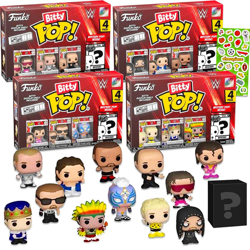 WWE Bitty Pop Undertaker bundle mini figure display and gifting option