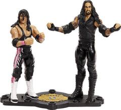 WWE Bret Hart vs Undertaker 2-pack ring-gear close-up for authentic display details.