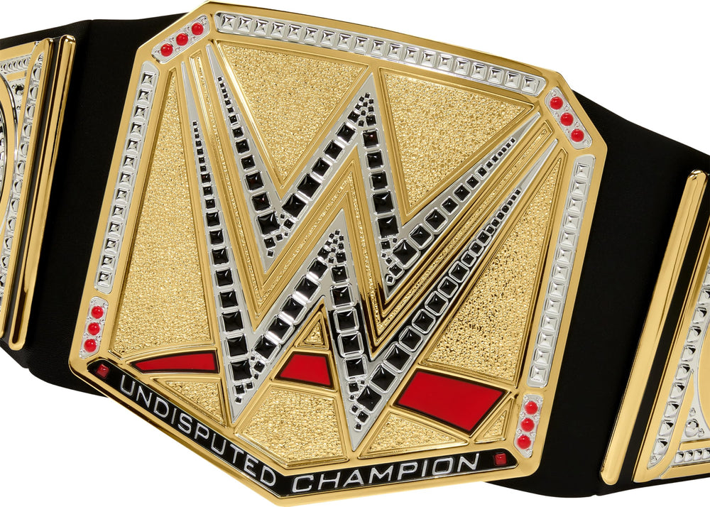 WWE championship belt length over three feet fits kids six and up.
