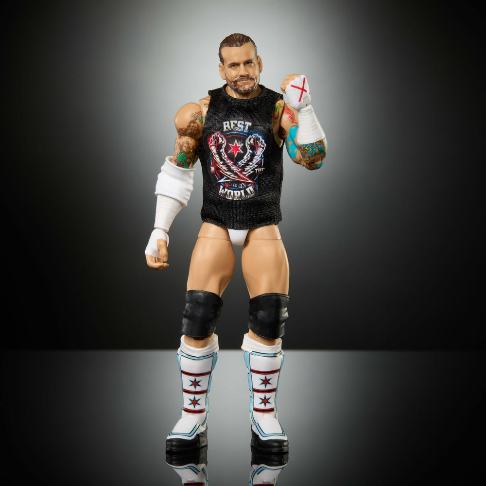 WWE CM Punk accessories included for ring entrances and display