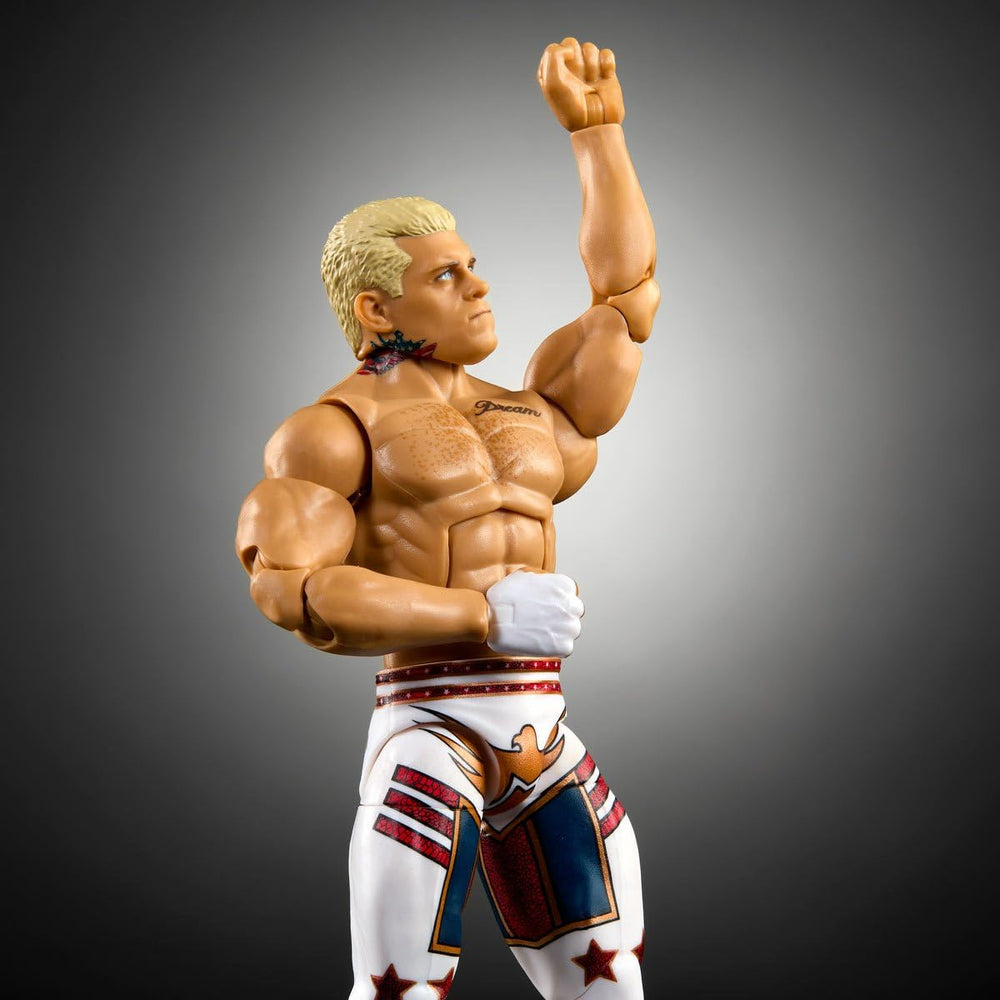 WWE Cody Rhodes Elite 9 textured attire close-up view.