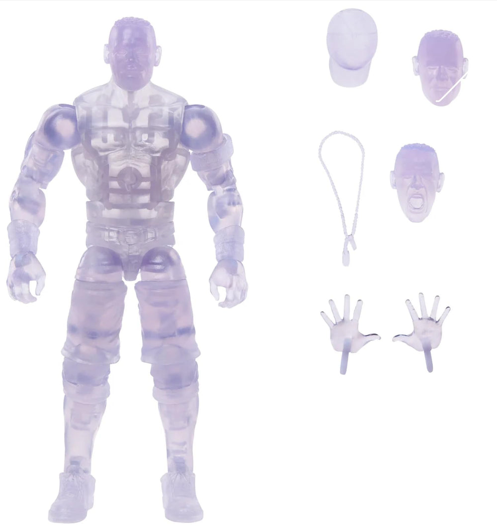 WWE John Cena Elite 25-point articulation with interchangeable hands highlights pose-ready action.