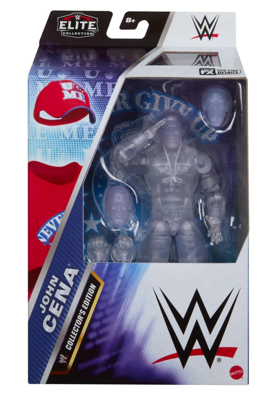 WWE John Cena Elite 2025 Collector Edition front view for display and posing.