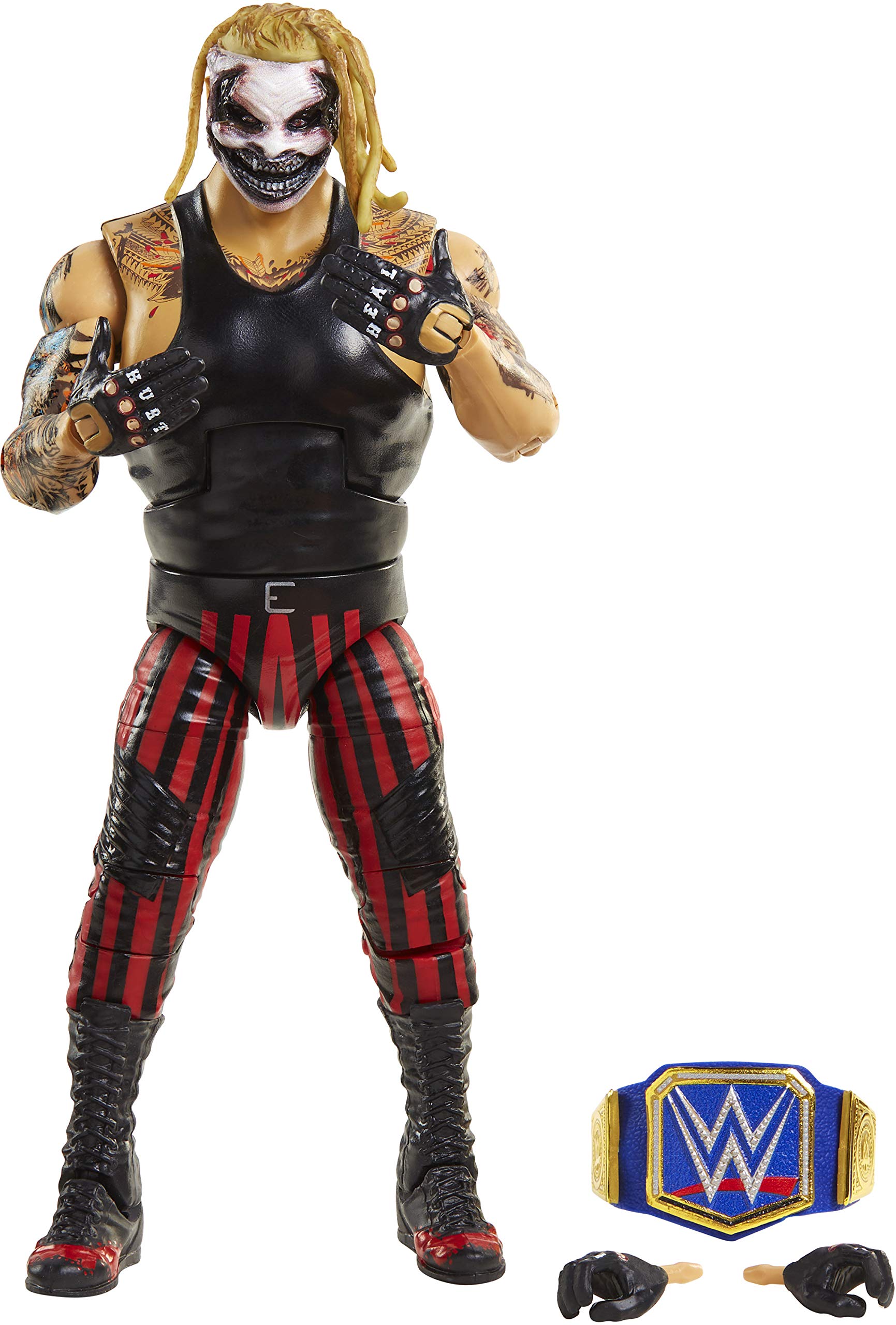 WWE The Fiend Bray Wyatt Elite figure with 6-inch poseable design for display.