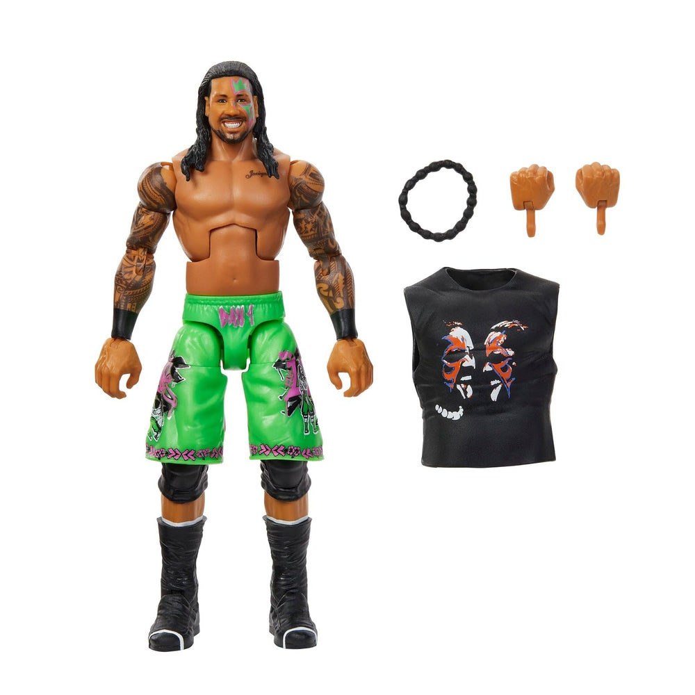 Cutaway shirt front artwork on Jey Uso figure