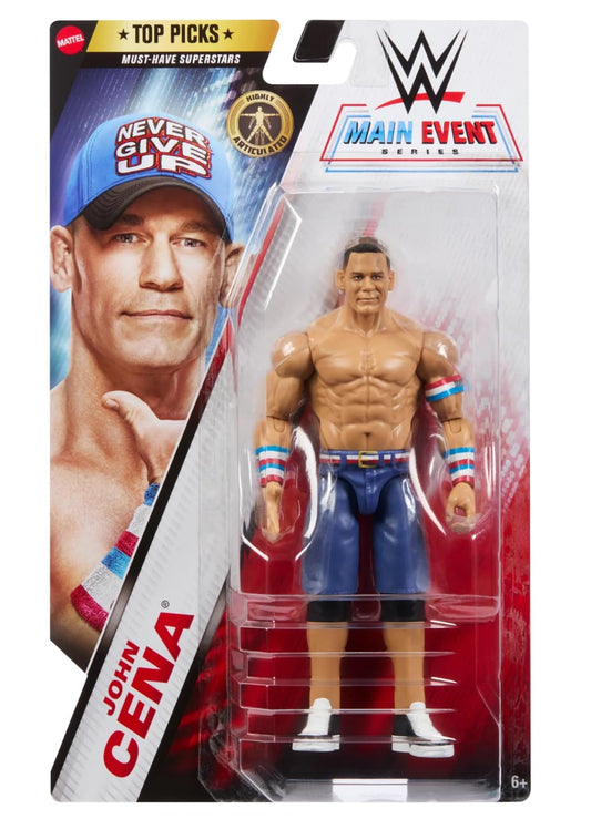 WWE John Cena 2025 Main Event figure ready for display or action