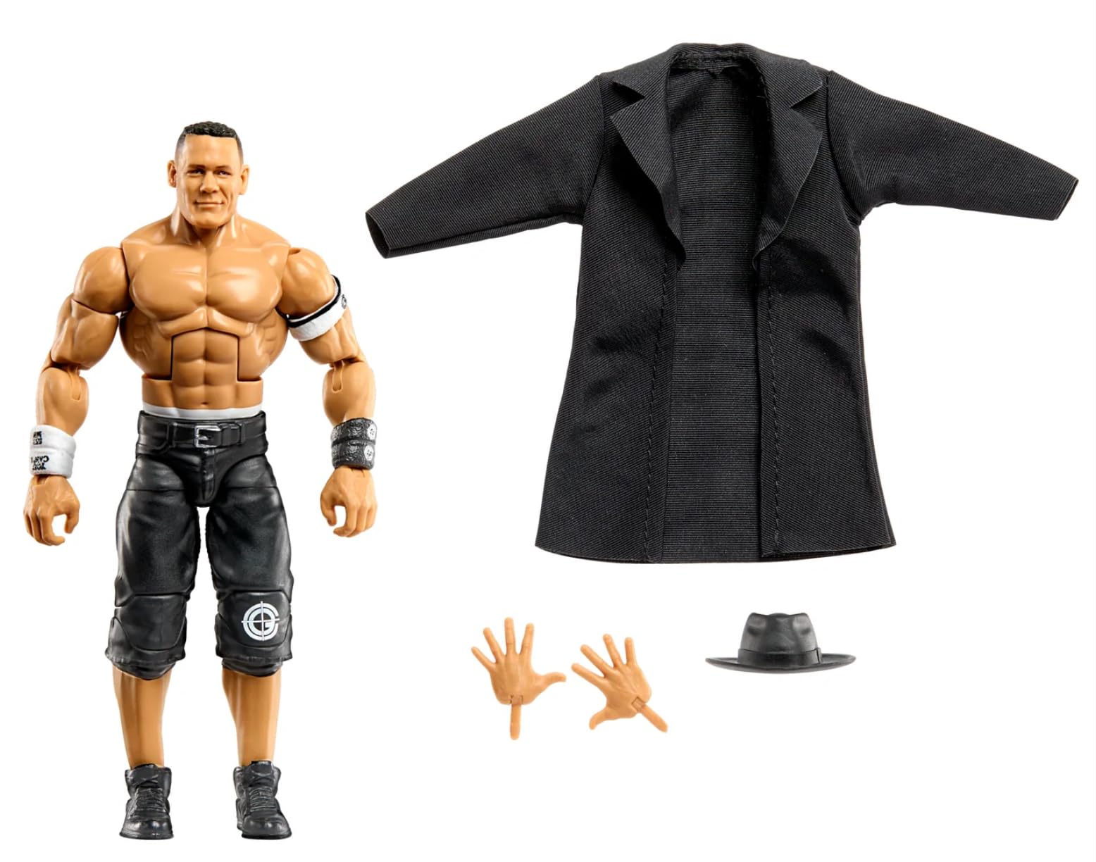 WWE John Cena retirement figure with detailed ring gear for display-quality look