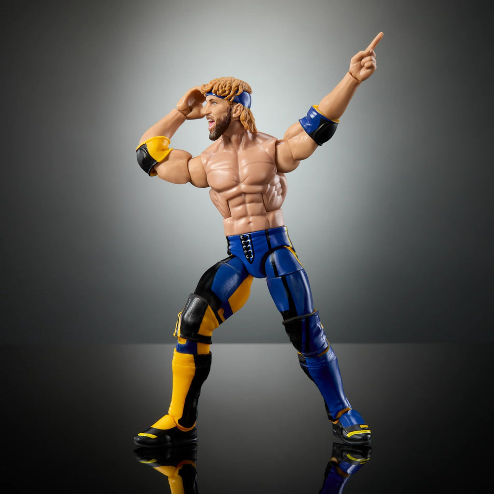 WWE Logan Paul Elite Greatest Hits 9 poseable pose angle enables dynamic posing.