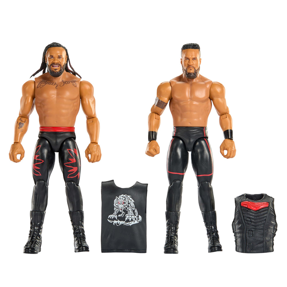 WWE Main Event Showdown Tama Tonga and Jacob Fatu 6-inch figures ready for display.