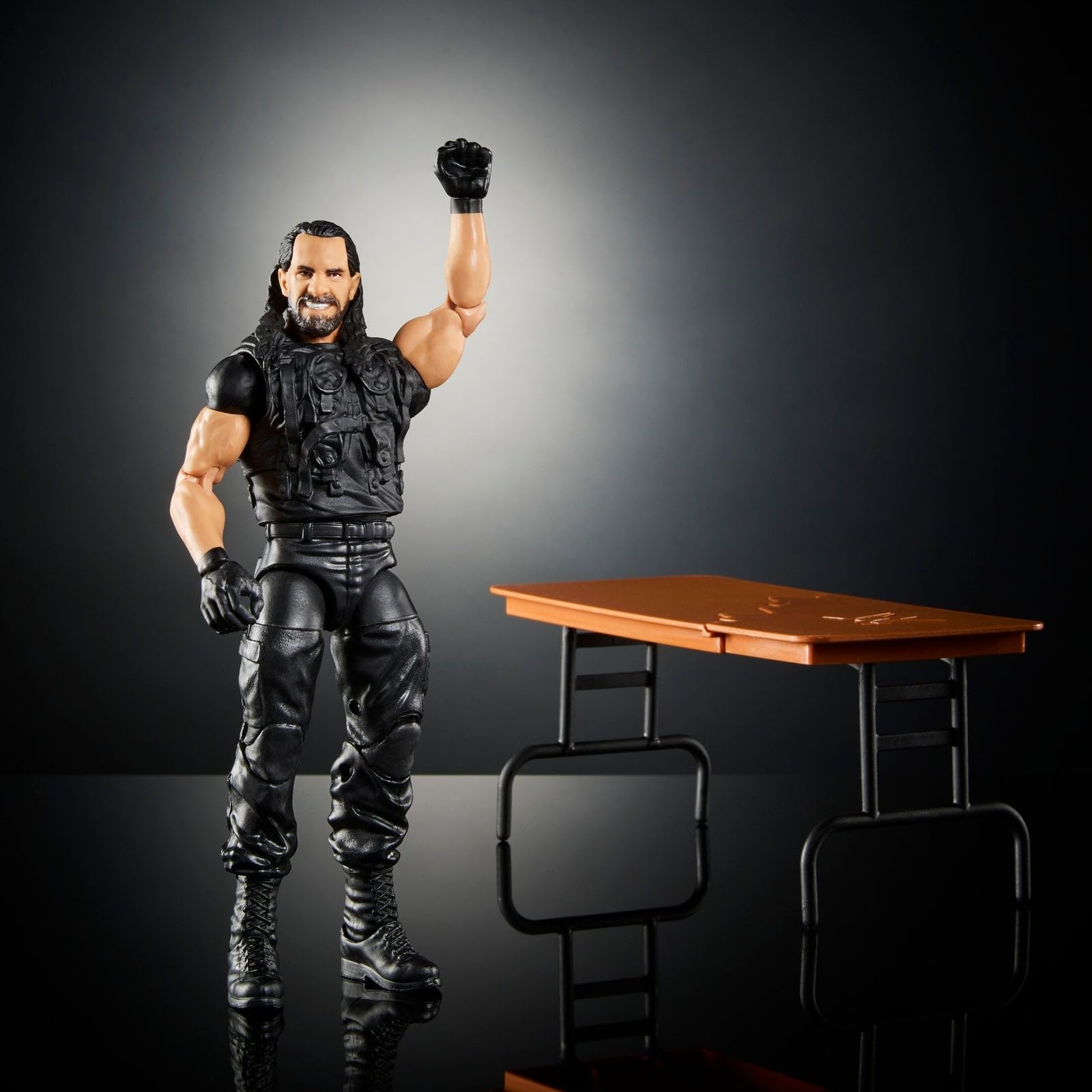 WWE Seth Rollins Shield Elite Greatest Hits 7 articulation pose for dynamic action play