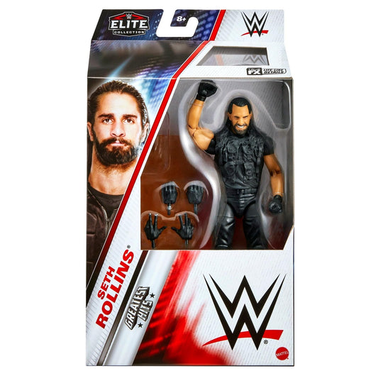 WWE Seth Rollins Shield Elite Greatest Hits 7 front view for display and storytelling