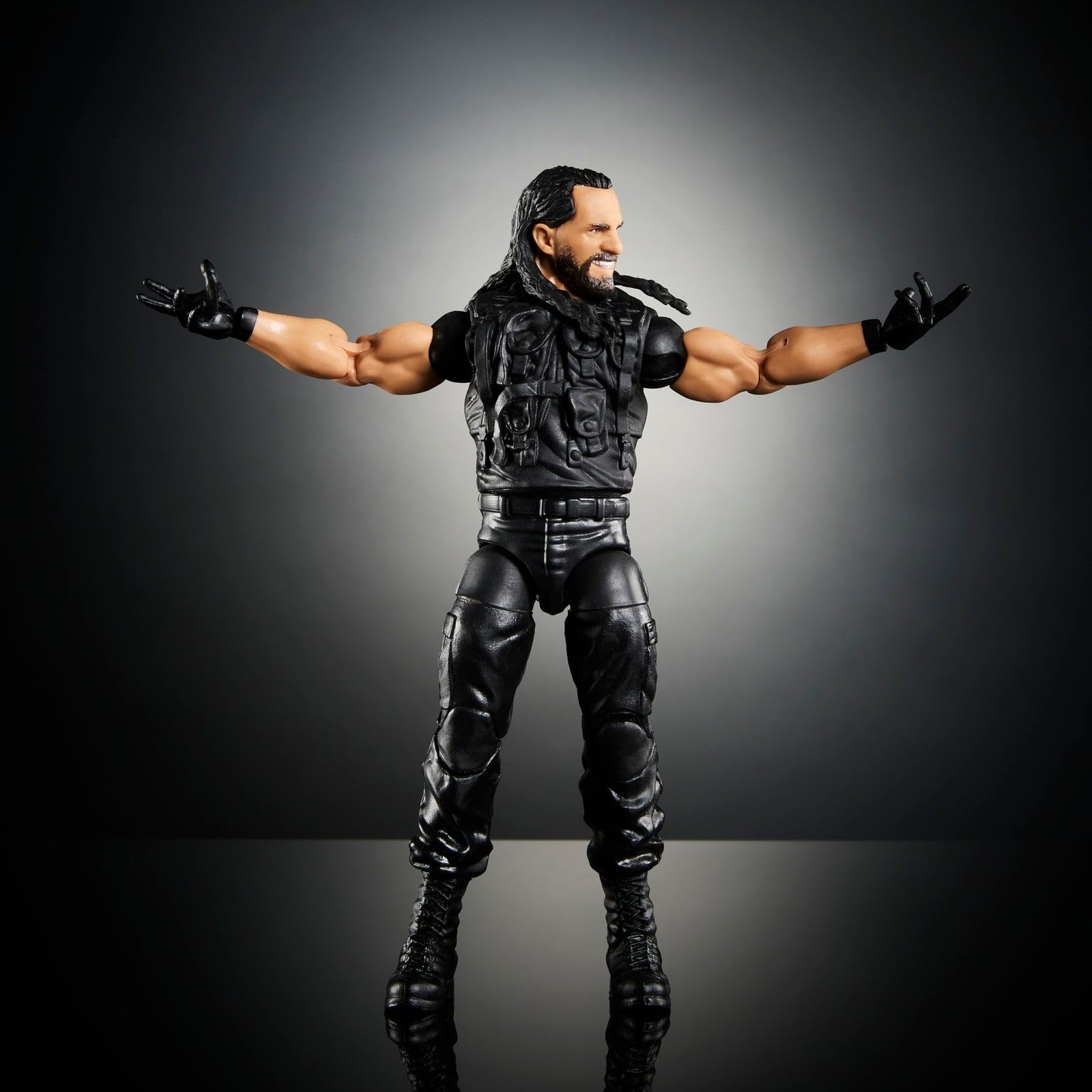 WWE Seth Rollins Shield Elite Greatest Hits 7 ring gear detail for authentic presentation