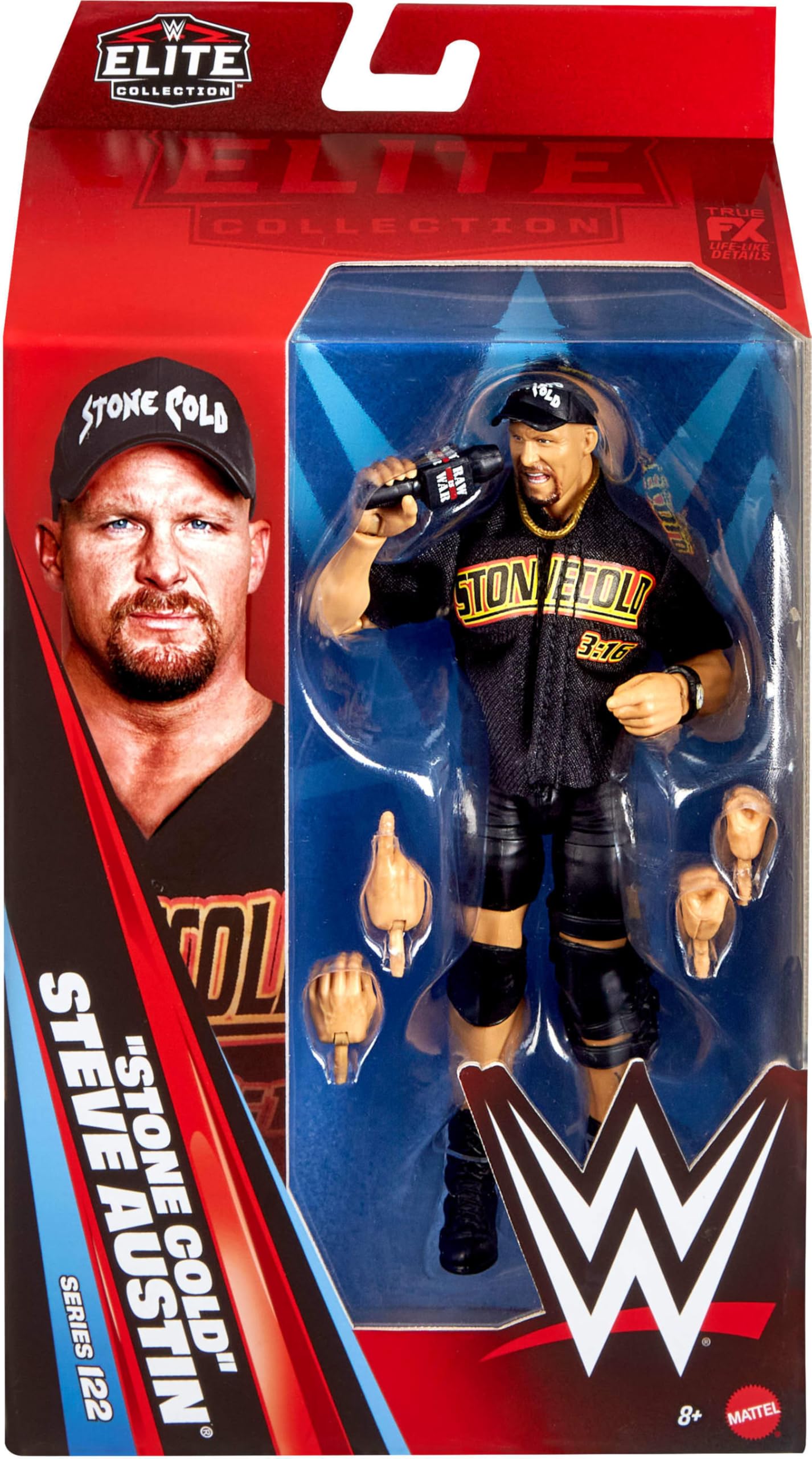 WWE Stone Cold Steve Austin 6-inch figure in collectible packaging ready for display