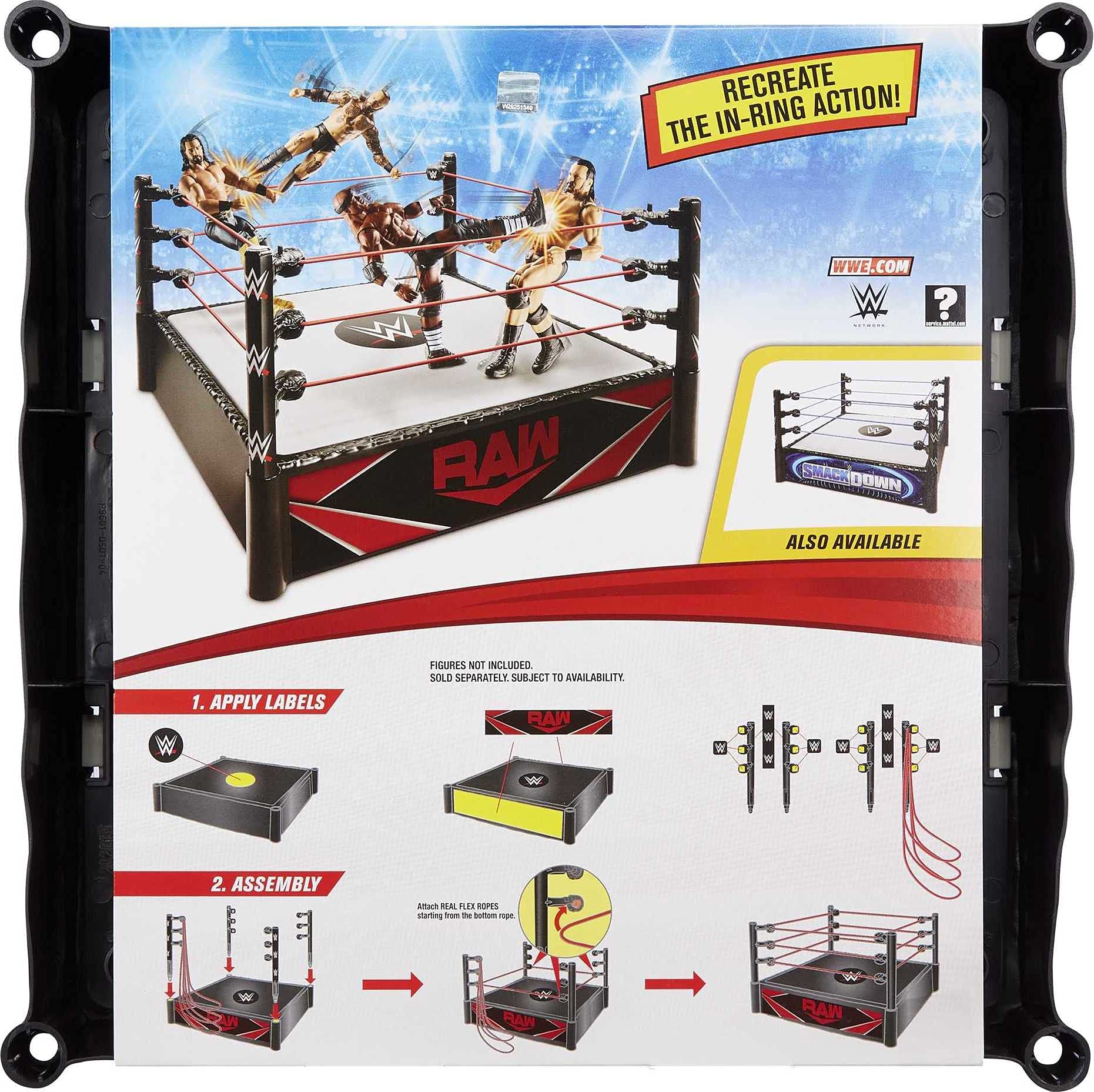 WWE Superstar Ring with action figures ready for dramatic matchups.