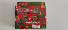 WWICILY holiday train decor creates a charming centerpiece for seasonal décor