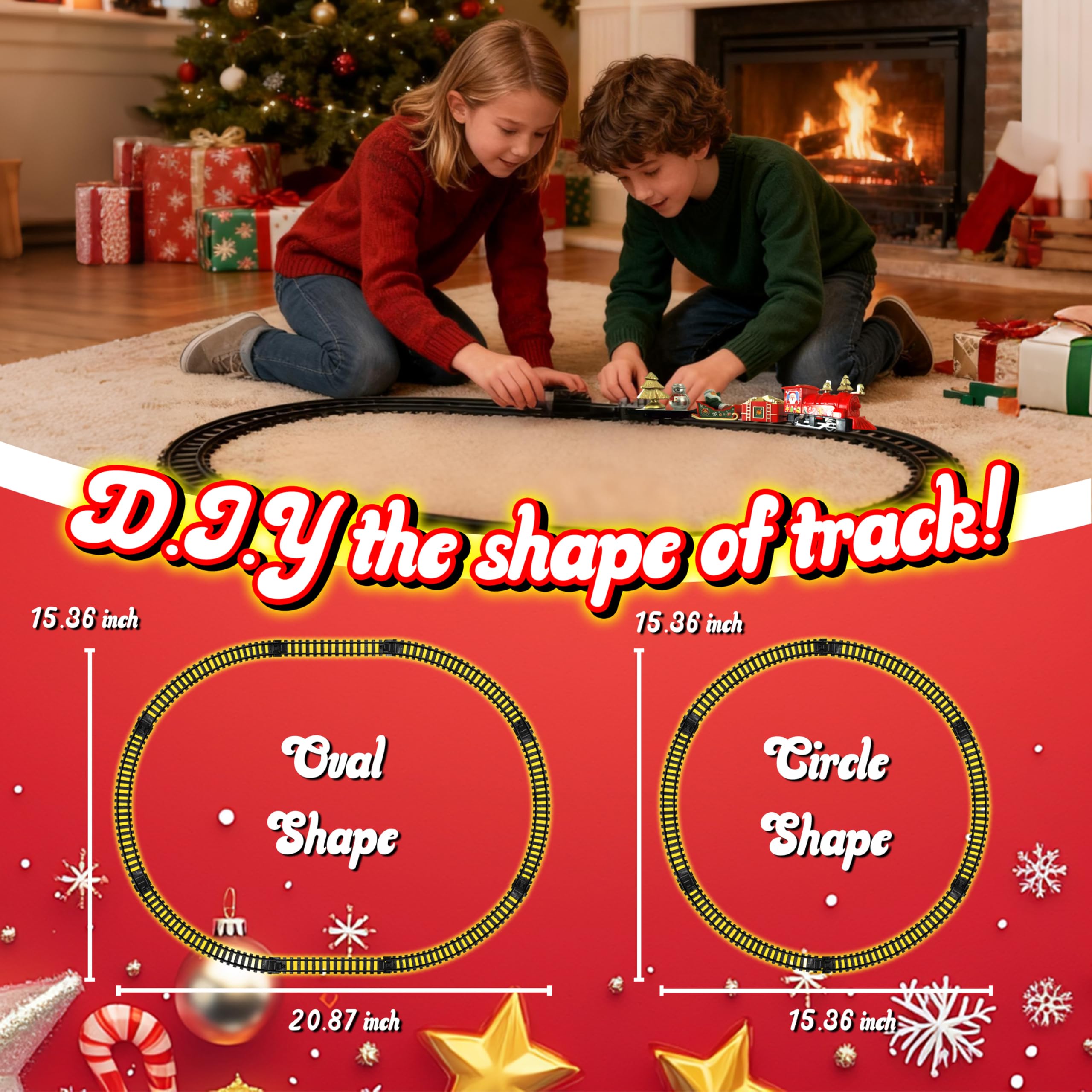 WWICILY train under Christmas tree decor adds holiday magic