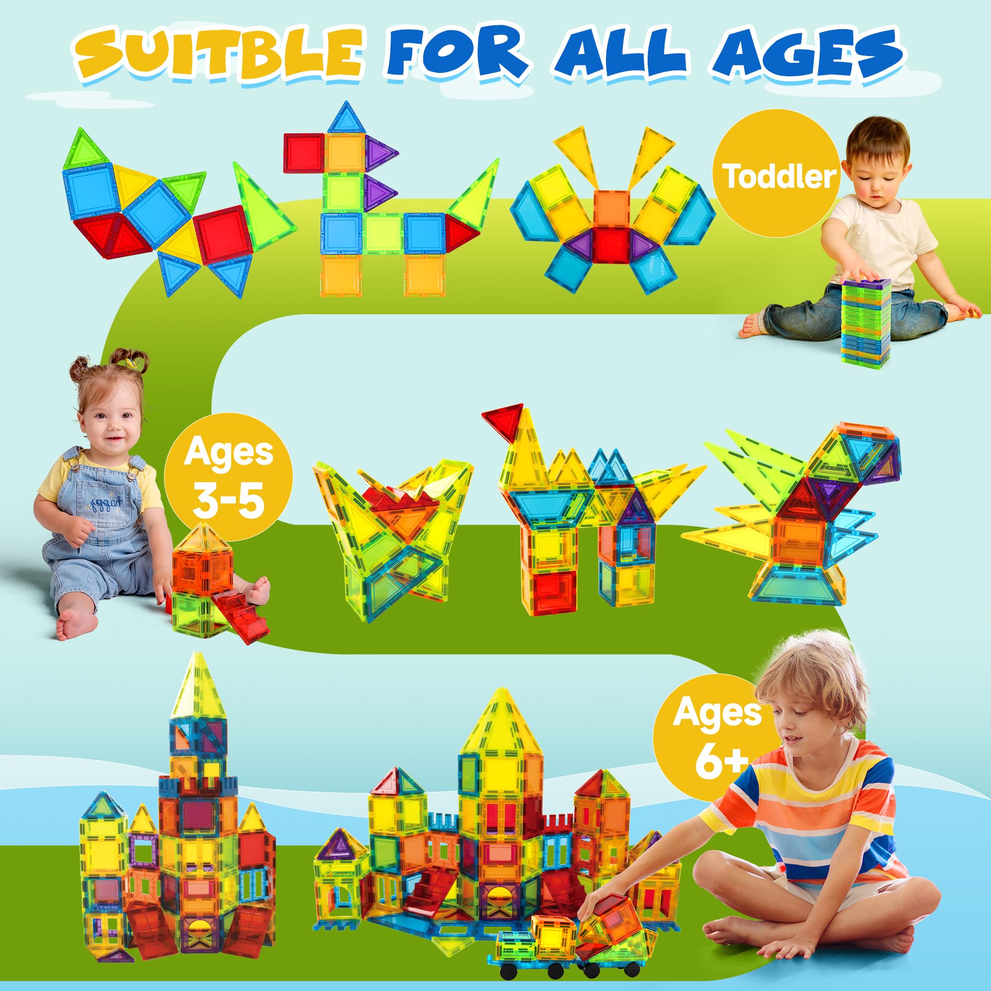 W WISE BLOCK magnet tiles support STEM learning through balance and symmetry