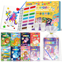 WWN 24 water coloring books bulk set cover for classroom prizes and party favors.