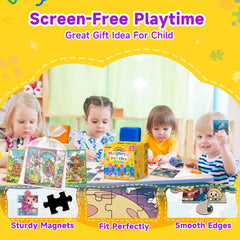 WWN magnetic puzzle animals book offers calm play time