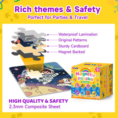 WWN magnetic puzzle farm book keeps toddlers entertained in cars