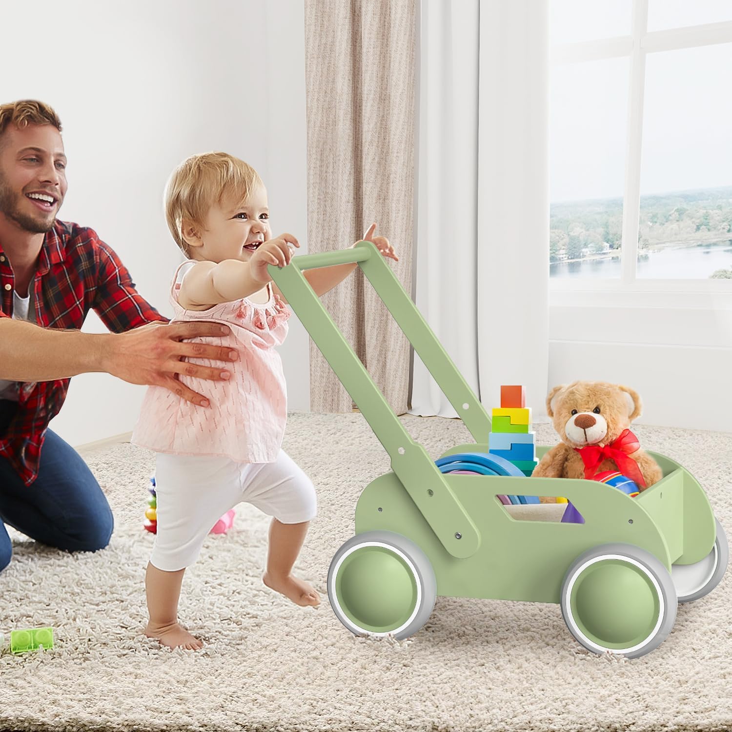 WyfKyd wooden baby walker makes a thoughtful gift for kids