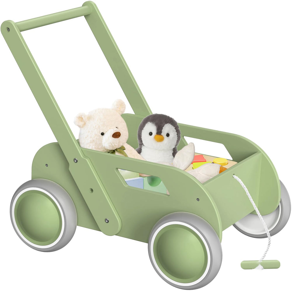 WyfKyd wooden walker with adjustable height for growing babies