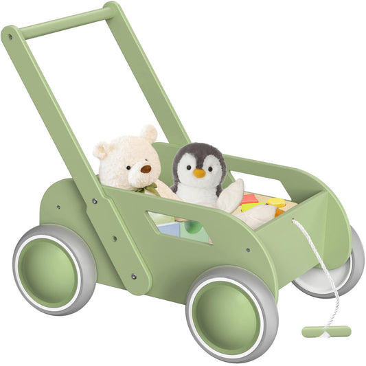 WyfKyd wooden walker with adjustable height for growing babies