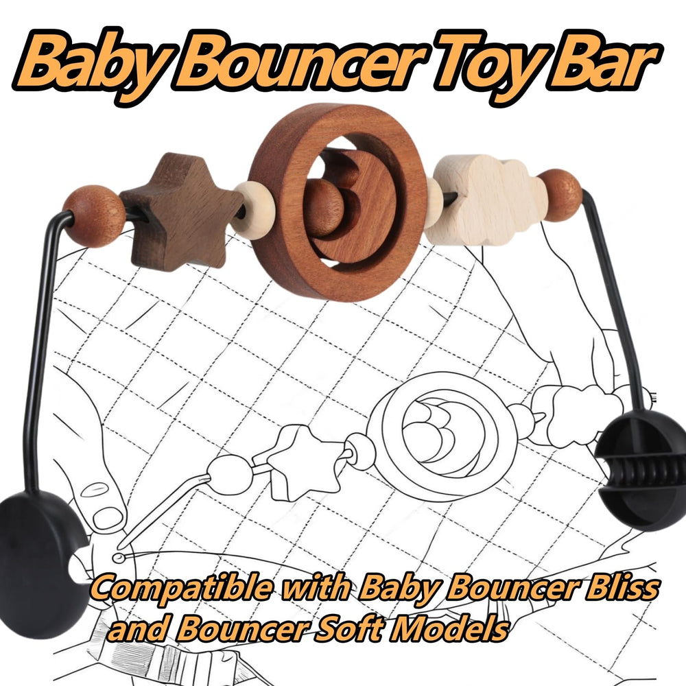 Thickened clips on WYFWFDF Toy Bar ensure a secure attachment.