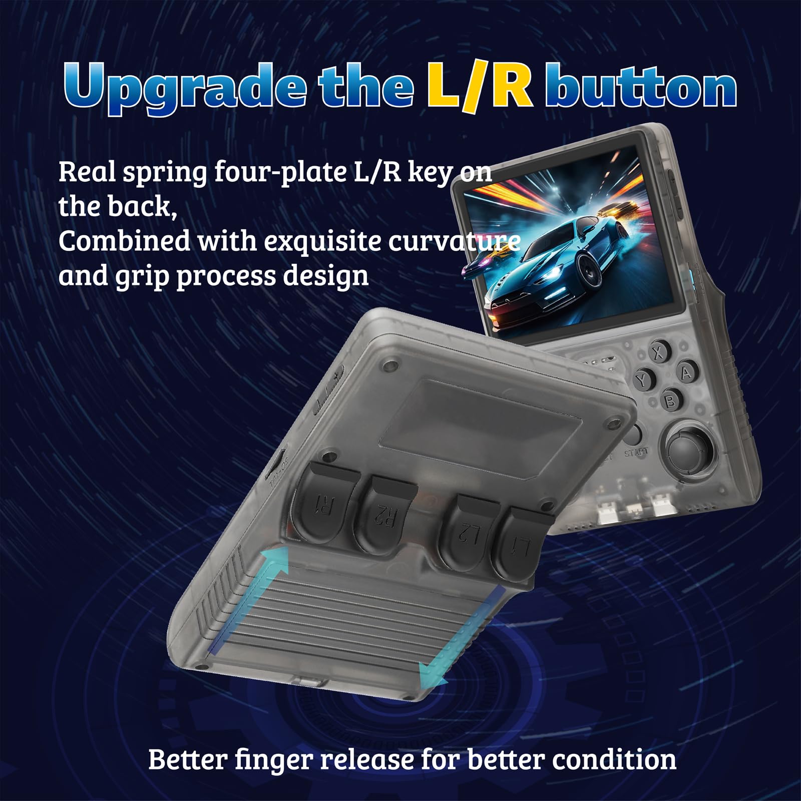 WYGaming R40S Pro+ side ports enable easy charging and accessory connections.