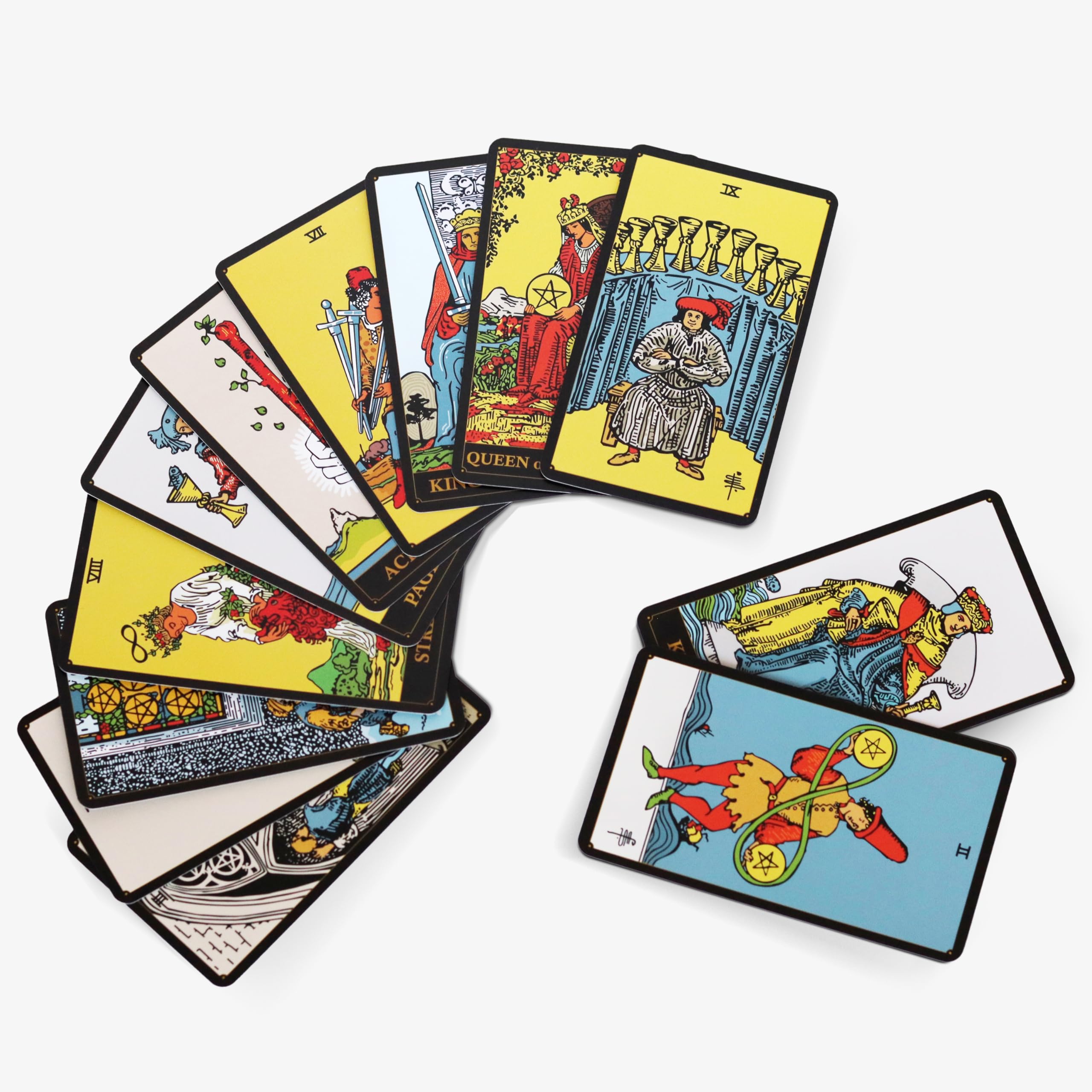 Wyspell Classic Tarot 100-page guide inside, with in-depth interpretations for life areas.