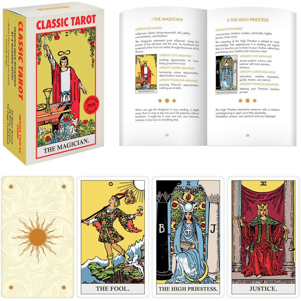 Wyspell Classic Tarot Deck front cover with premium matte finish for tactile appeal