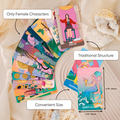 Wyspell major and minor arcana 78-card deck blends tradition with fresh aesthetics