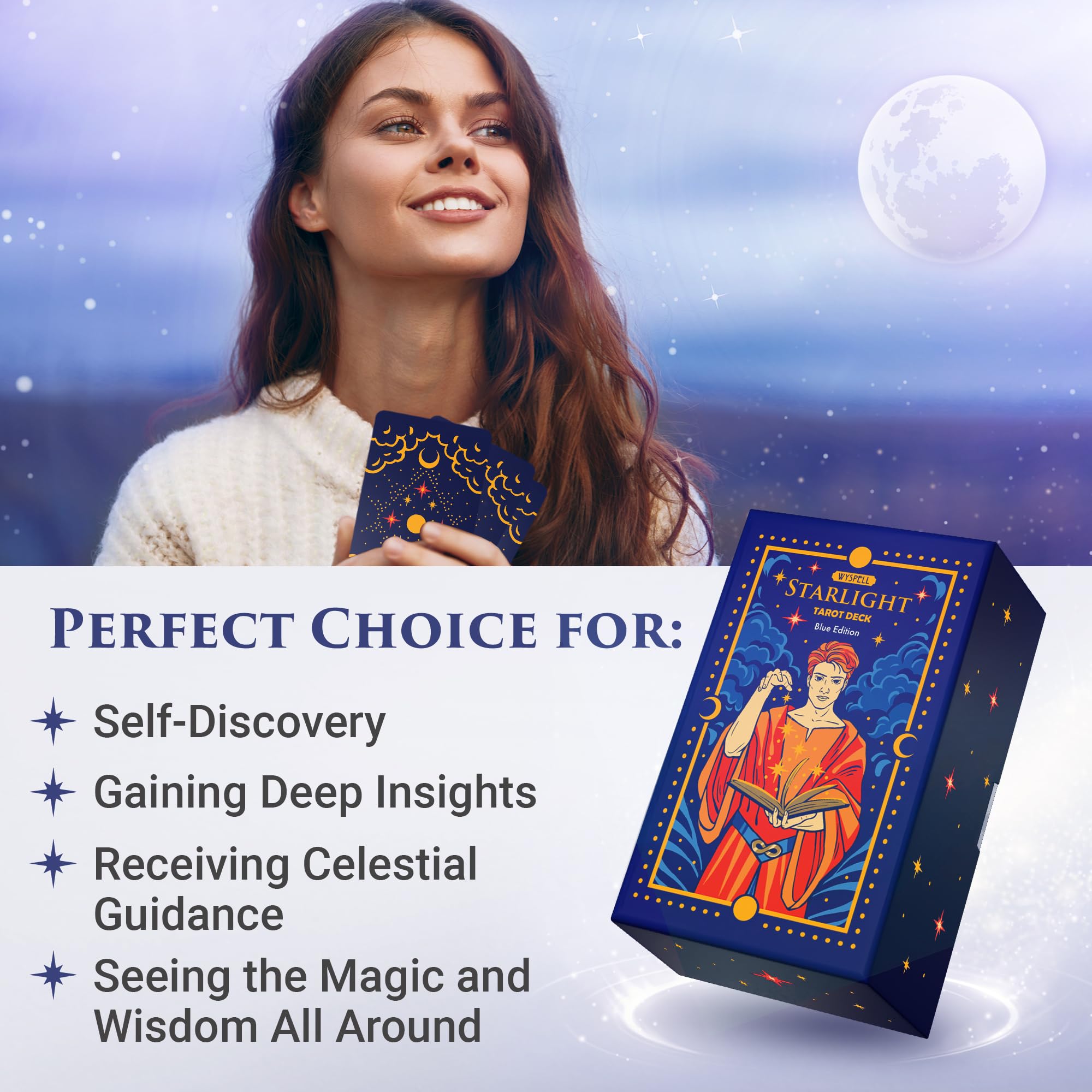 Wyspell Starlight compact carrying box keeps cards protected and organized.