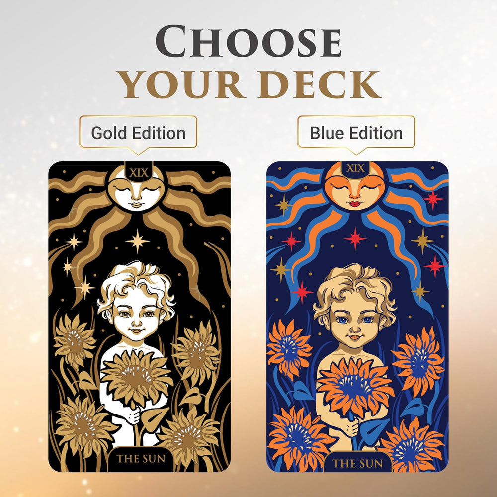 Wyspell Starlight Tarot 400gsm cardstock ensures durable, long-lasting handling.