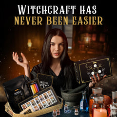Wyspell altar box gift presenting a complete starter witch kit